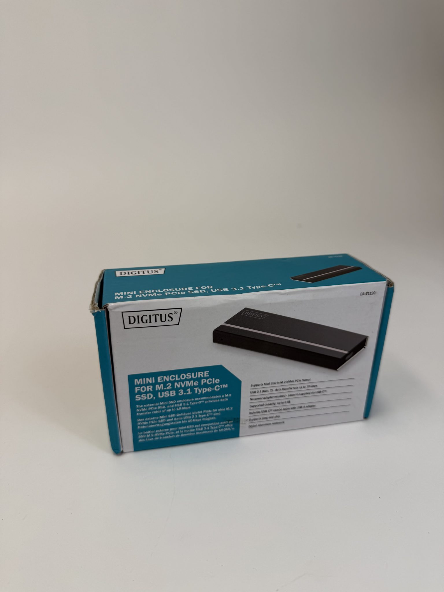 DIGITUS DA-71120 išorinis M.2 NVMe SSD dėklas