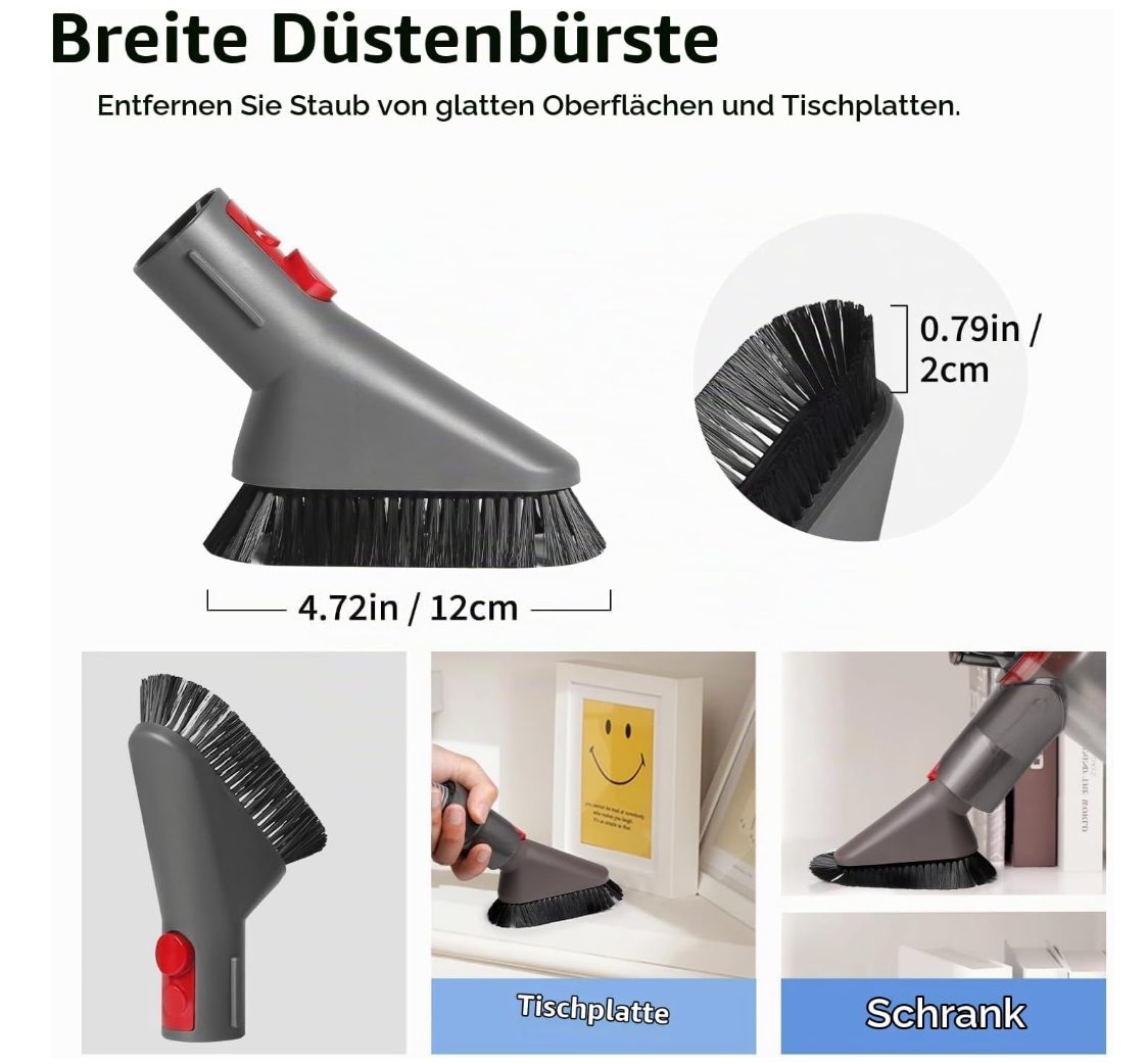 HKQBXO 5 dalių priedų rinkinys Dyson dulkių siurbliams