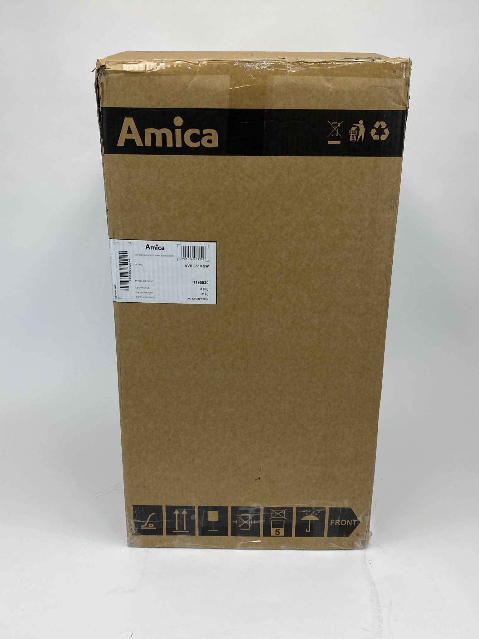 Amica AVK 3510 SW mini šaldytuvas