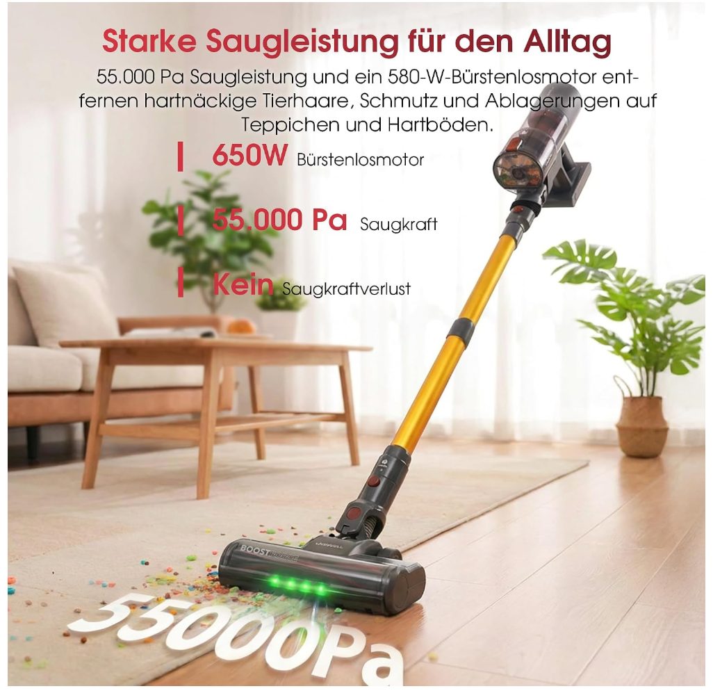 UNINELL HOME belaidis dulkių siurblys 650 W, 55 kPa