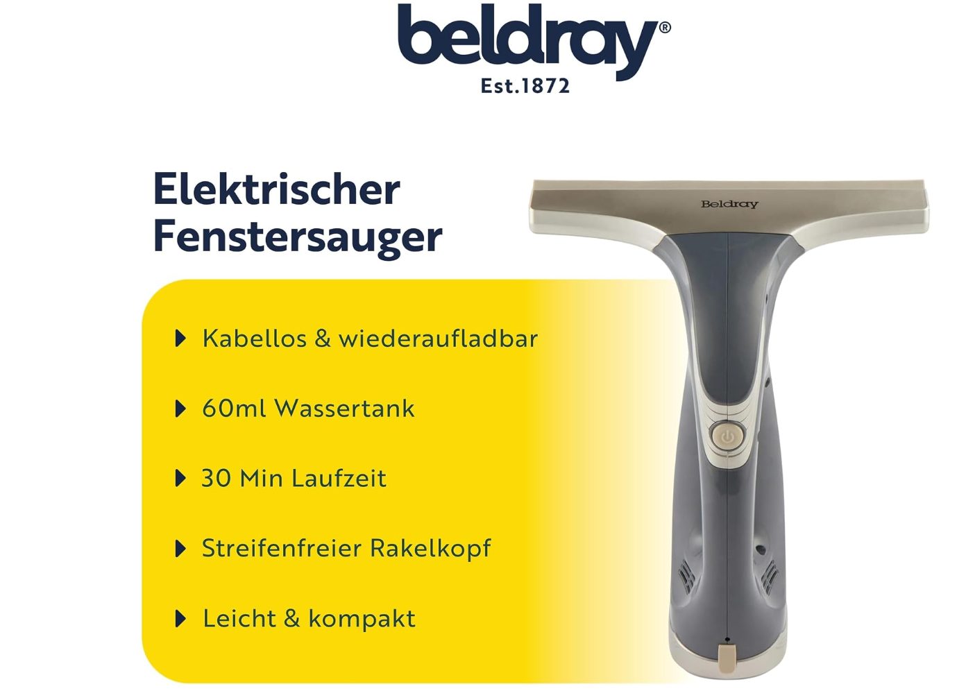 Beldray Titanium belaidis langų valytuvas