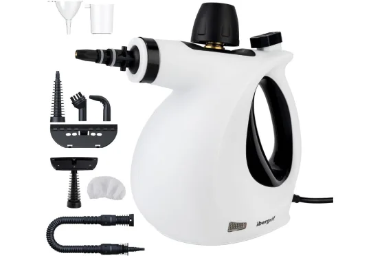 Ibergrif handheld steam cleaner 1050 W, 3 bar